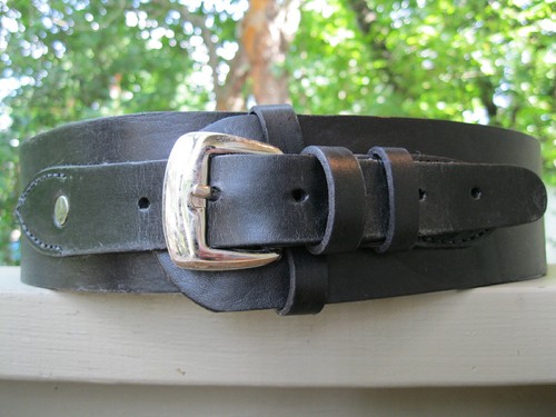 Western gun belt black 2 - western,