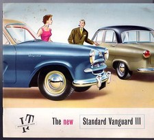 Standard Vanguard III Saloon 1955-56 UK Market Sales Brochure