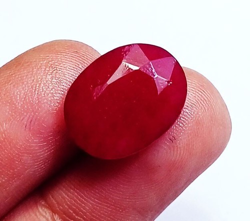 Oval shape natural red - oval,