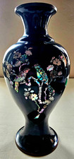 Lacquer Brass Vase Mother of