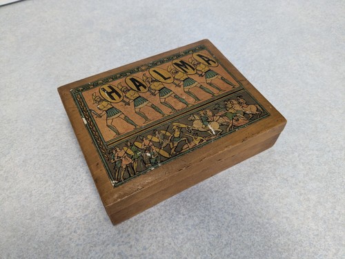 Vintage halma wooden - wooden,