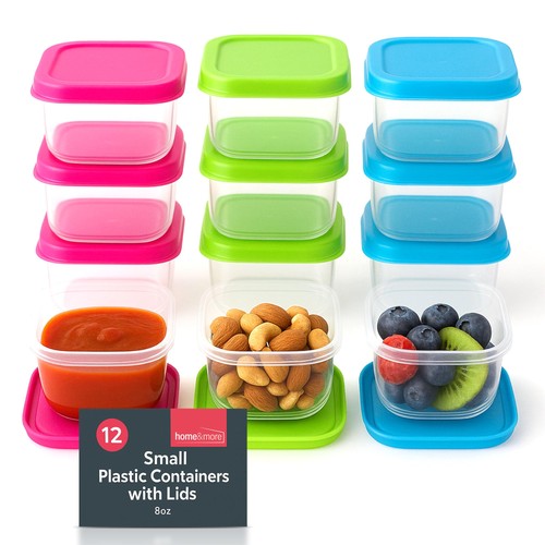 12pk small plastic containers - small,