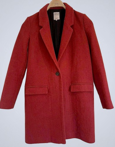 Zara trf red wool - blend,