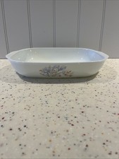 Pyrex Opal Vintage Blue Iris