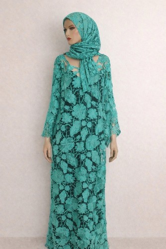 African lace fabric dress - , of