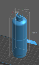 x 3D printed LPG BOTTLES GAS