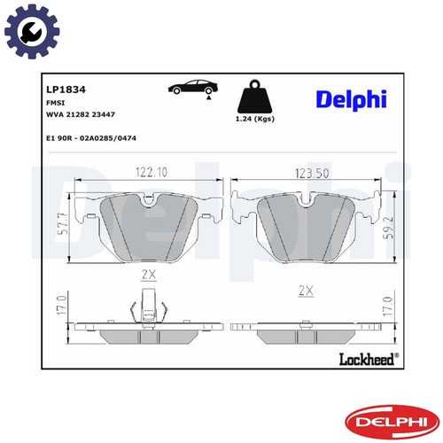 Brake pad set disc - pad,