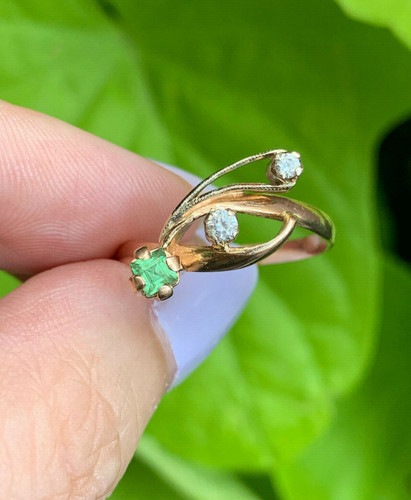 Vintage 14k rose - vintage, white