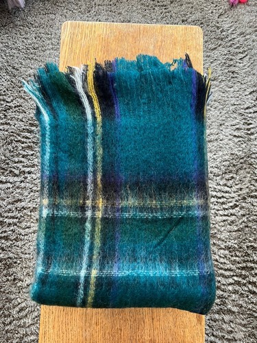 Large mohair throw - large, jade