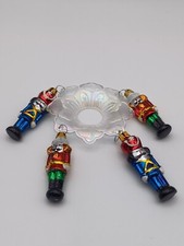 Glass Christmas Toy Soldiers