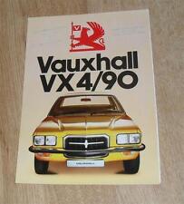 Vauxhall VX4/90 Brochure 1974