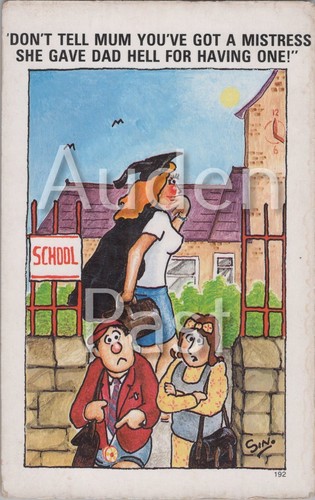 Comic school mistress humour - school,