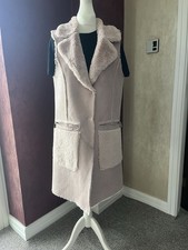 Pale Pink Urban Mist Long Waistcoat Size 14