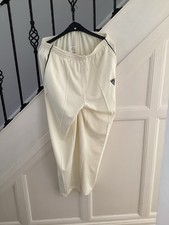 DUNCAN FEARNLEY Size XL 36/38 waist  Cream CRICKET TROUSERS 28 inch inside leg 