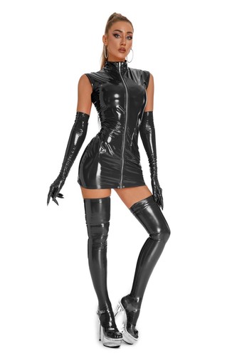 Latest design black shiny - latest, faux