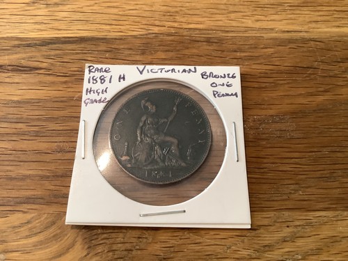 1881h high grade one penny - high,