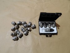 2004 ROVER MGF MG TF 1.6 1.8 135 ALLOY WHEEL NUTS & LOCKING WHEEL NUTS