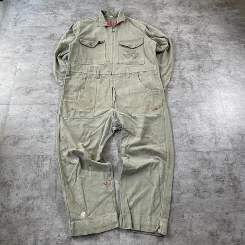 1970s men green overalls - 1970s,