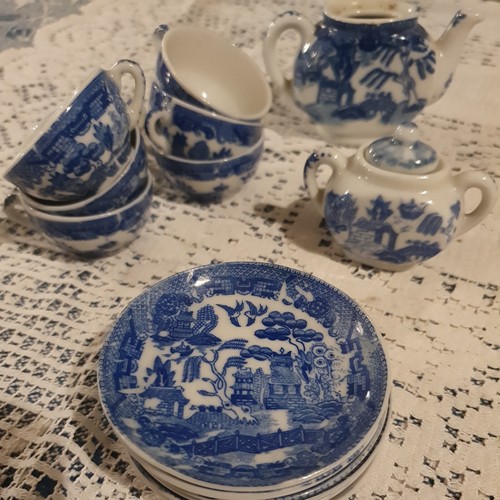 Vintage doll childs tea set - vintage,