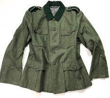 WWII GERMAN HEER WAFFEN M1936 M36 WOOL COMBAT FIELD GREY TUNIC-MEDIUM