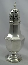 Large Regency Style Solid Silver Silver Sugar Caster - Birmingham 1934