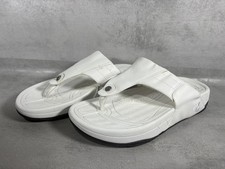 Ladies White Toe Post Flip Flops Size 5 By Trim Sole Toning Shoes