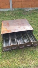 Metal filing drawers vintage - metal,
