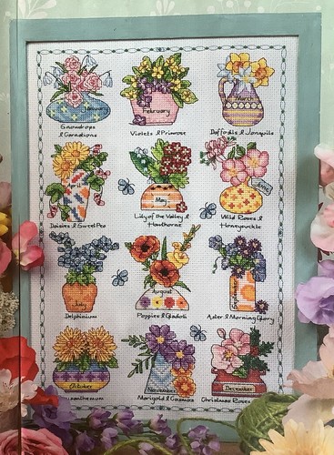 Cross stitch chart birth - cross,