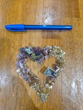 Bismuth Crystal Large Heart