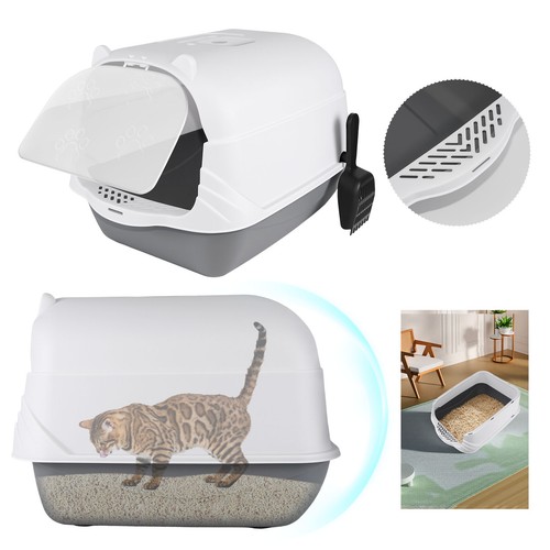 Large hooded cat litter - large,