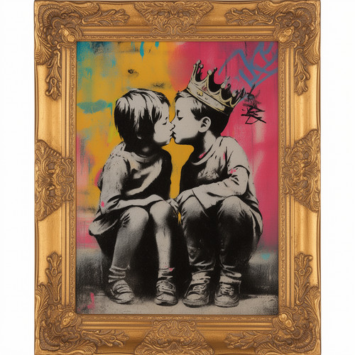 Banksy canvas dismaland - banksy,