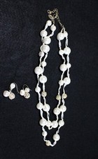 Pre Loved Coast Costume Jewellery Necklace and earrings, imitation pearls