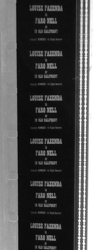 16mm film faro nell or - or, in