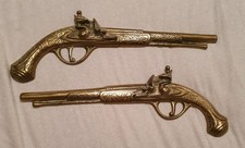 Brass Pair of Duelling Pistols