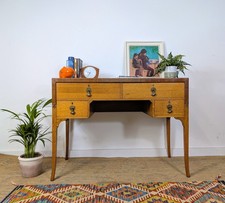 Antique Light Oak Console