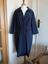 Bruce Oldfield Navy Bow Dress