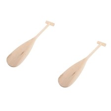  2 Pieces Canoe Oar Boat Paddle Wood Rowing Oars Wooden Unfinished