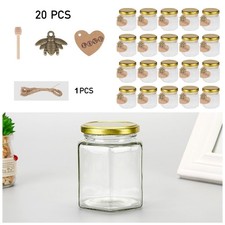 20pcs Mini Glass Jars Bulk w/