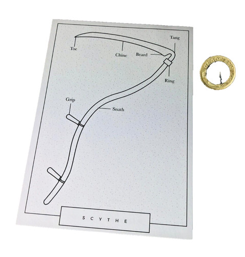Postcard post card - postcard, scythe