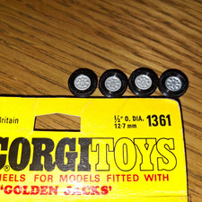 4  X  LOOSE 1960-70S CORGI TOYS #1361 "INTERCHANGEABLE WHEEL GOLDEN JACKS