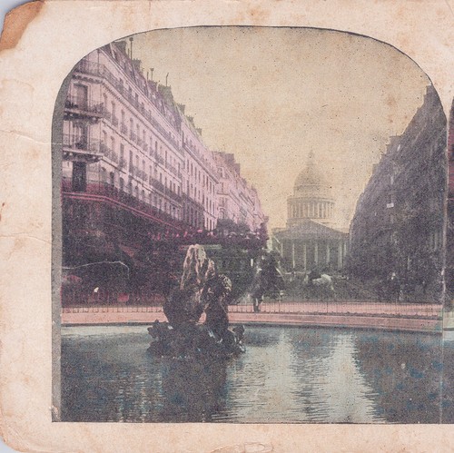 1900s stereoview card pantheon - 1900s,