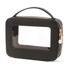 Pixie Black Clear Makeup Bag