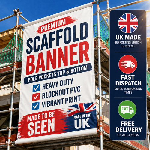 Scaffold banner custom - custom, printed