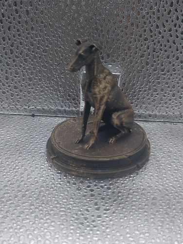 Greyhound dog bust 7cm - greyhound,