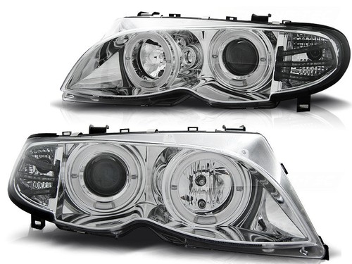 Angel eyes chrome headlights - angel,