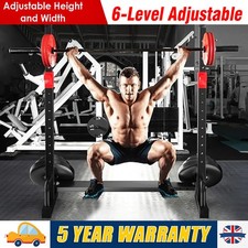 Squat Racks Barbell Rack Stand Adjustable Olympic Weight Bench Press Home Gym