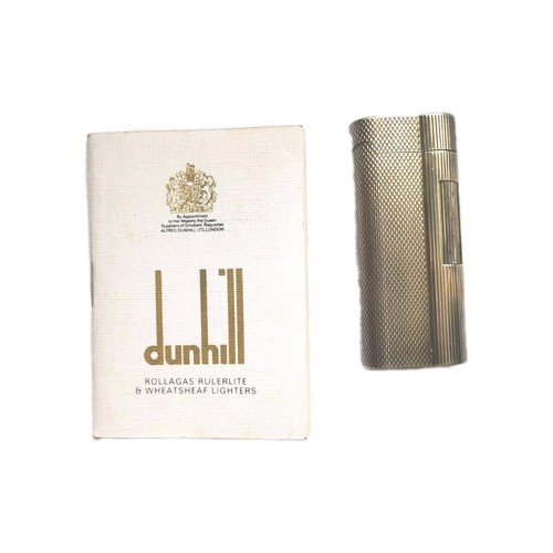 Dunhill silver tone rollagas - dunhill,