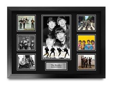 The Beatles Signed Large A2 Framed Printed Autograph Memorabilia Gift