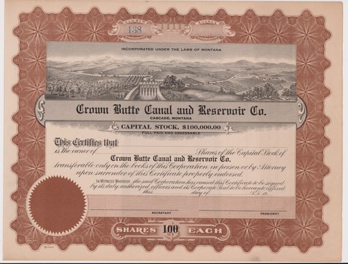 Crown butte canal - crown,