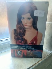 Ladies Flapper Wig Long Auburn Silver Screen Sensation 1920's Fancy Dress Wig